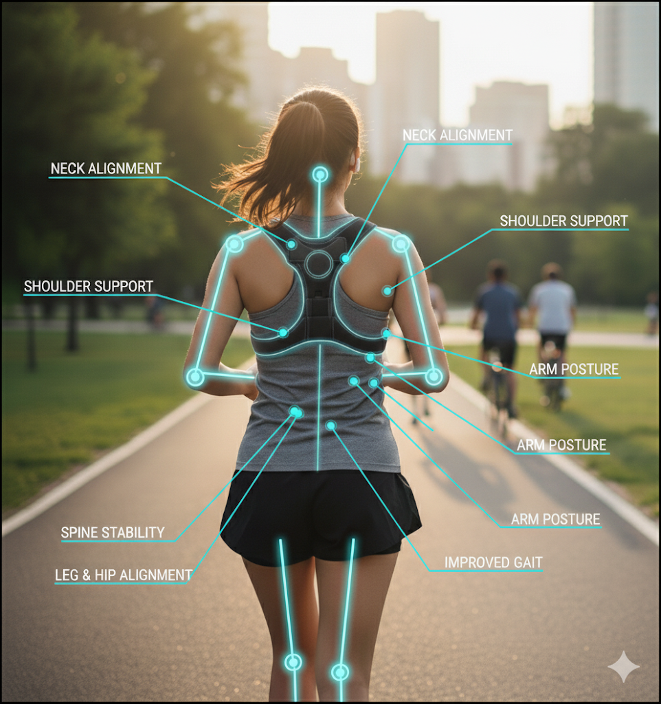 Black Spinetie Back Support Brace